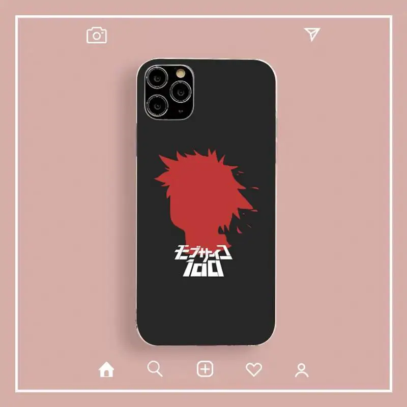 Mob psycho 100 Shigeo Kageyama anime Phone Case for iphone 13 8 7 6 6S Plus X 5S SE 2020 XR 11 12mini pro XS MAX