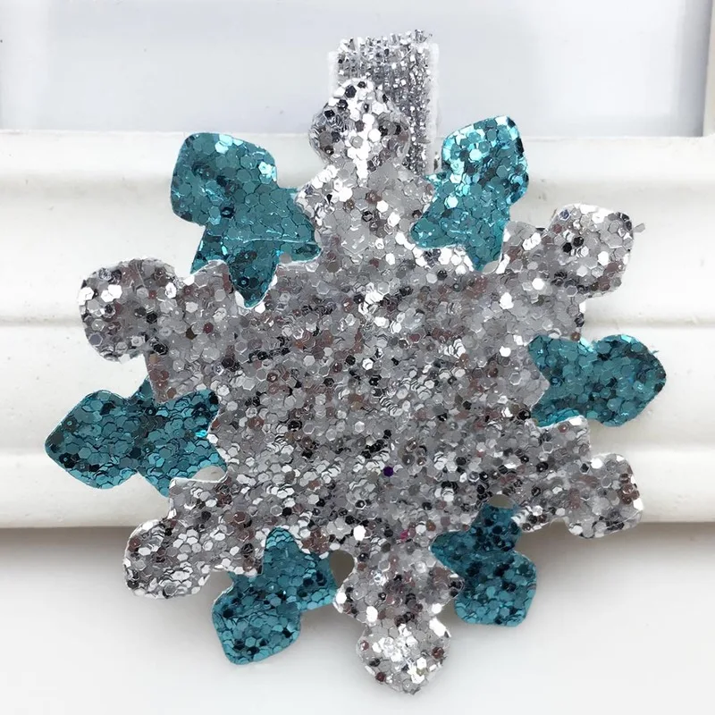 

Female Baby Headdress Hairpin Shiny Snowflake Hairpin Hairpin Children's Pair Clip Lady's Shiny Sequin Bangle Clip