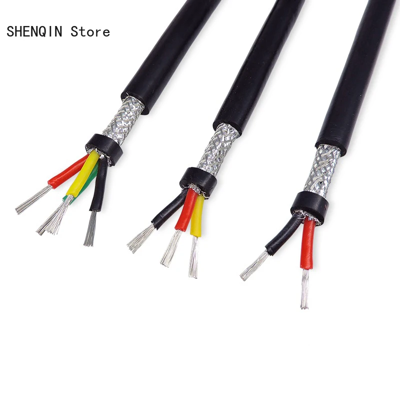 3-core shielded soft silicone cable Heat-resistant 200 22AWG 20AWG 18AWG 17AWG 15AWG | Обустройство дома