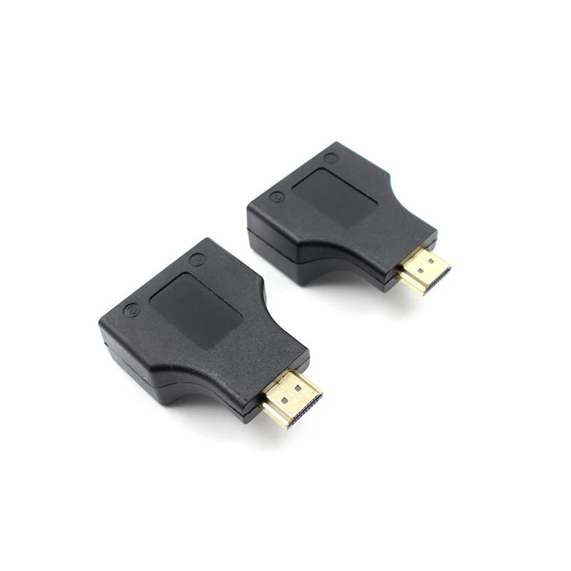 HDMI-совместимый с двойным удлинителем RJ45 CAT5E CAT6 UTP LAN Ethernet ретранслятор-адаптер HD