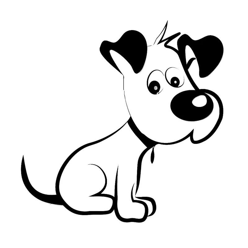 

15cm*15cm Cute Animal Dog Car Accessories Decorative Sticker Pvc Interesting and Fashionable Auto Windshield Body Decal