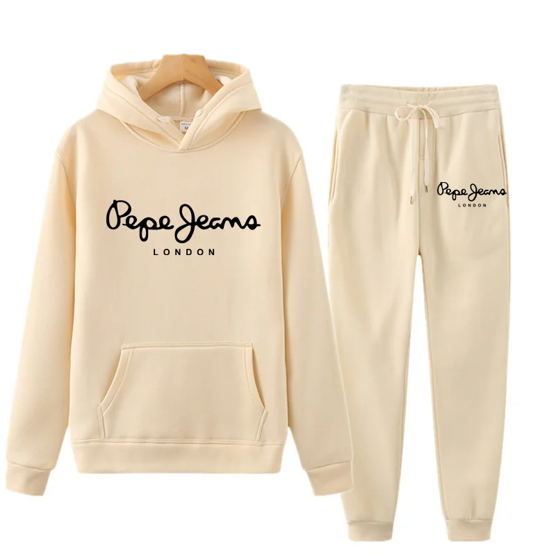 

2021 Ladies Sports Suit Set Two-piece Oversized Sweatshirt Top and Sweatpants Jogging Sportswear Loose and Comfortable Pants