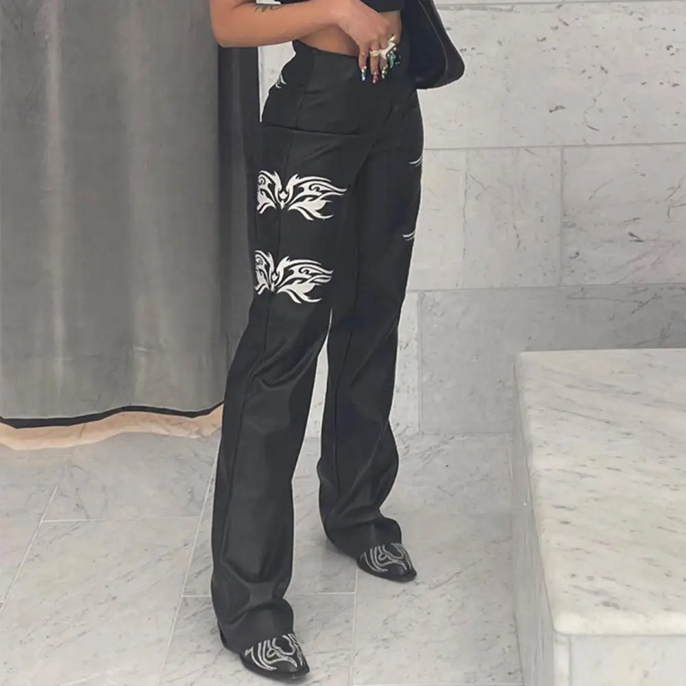

Lady Trousers Trendy Slim Women Printing Pants Adult Clothes Women Trousers