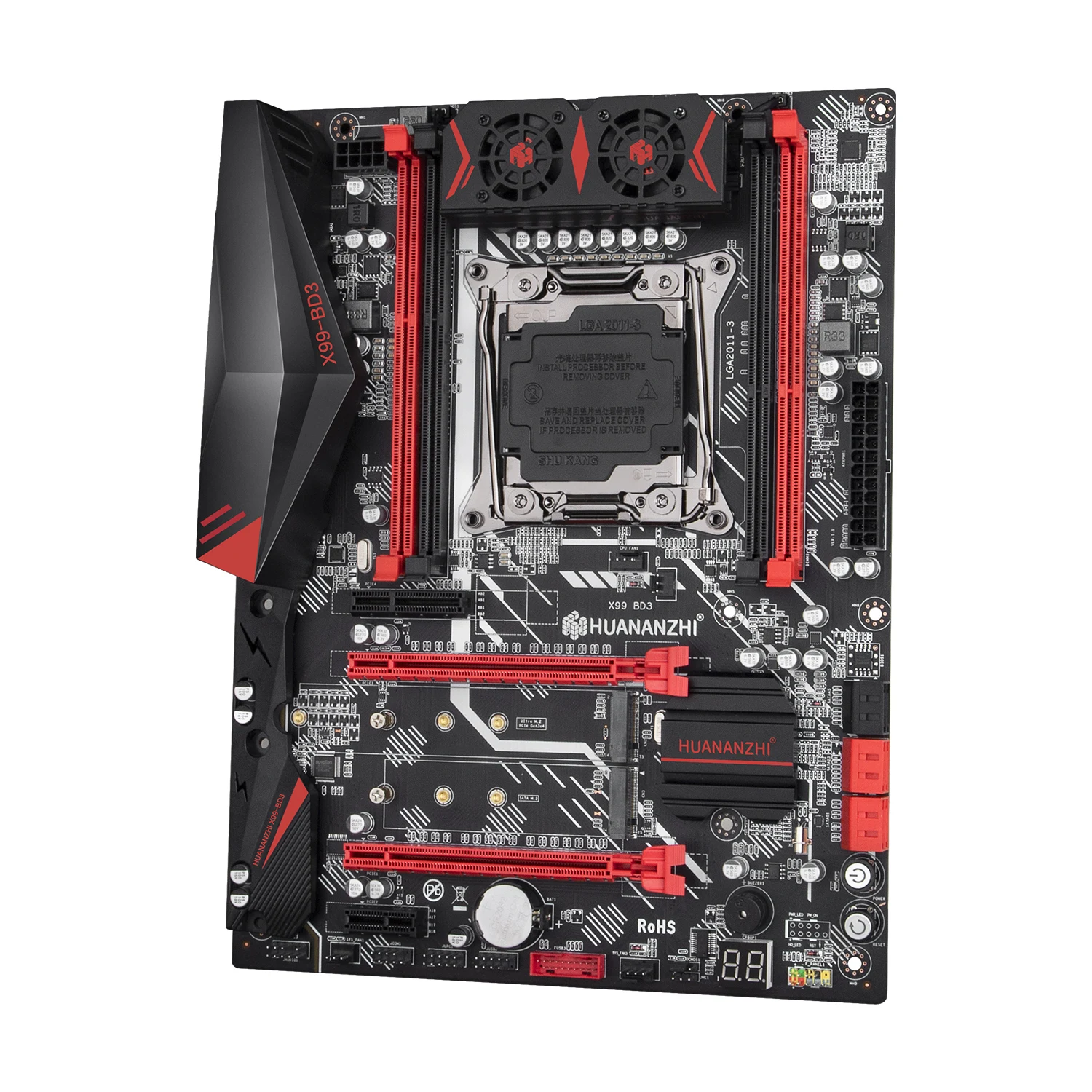 Online HUANANZHI X99 BD3 X99 Motherboard Combo Kit Set Intel XEON E5 2678 V3 Unterstützung 4 * DDR3 RECC NON-ECC Speicher M.2 NVME NGFF USB 3,0