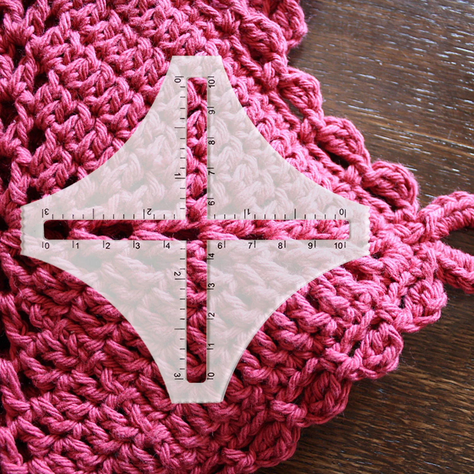 

11.5cm*3mm Knitting Gauge Converter Knit Counter Weaving Ruler Density Ruler For Knitting Works Crafts Sweater Knitting Tools