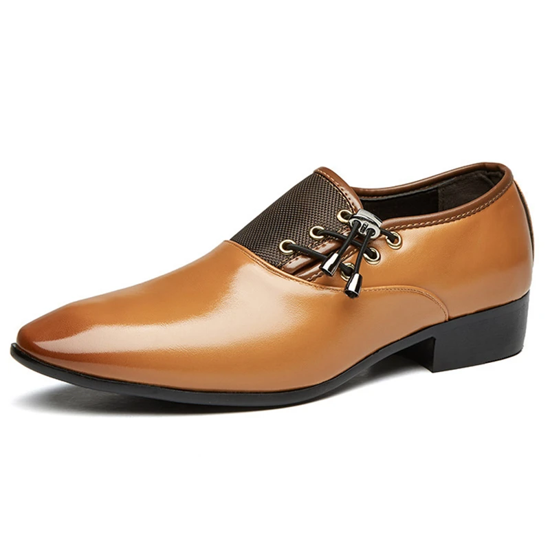 Новые дизайнерские Мужские модельные туфли классические с острым носком Черные