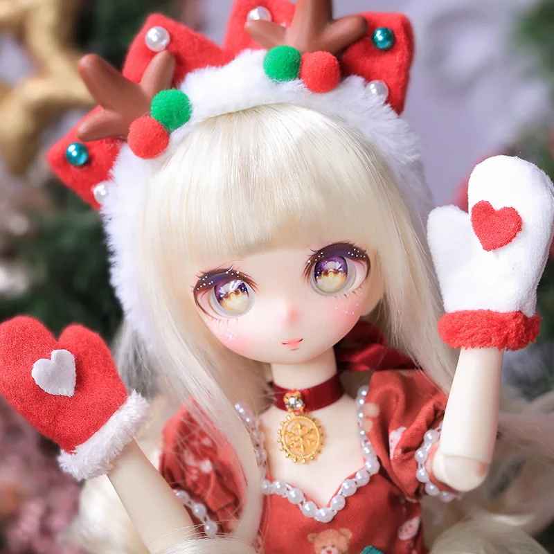 Фото Фантастический ангел, Новое поступление, рождественский подарок, кукла 1/6 BJD, кукла QQ, полный комплект, 31 см, полимерная игрушка, подарок «сде... №4