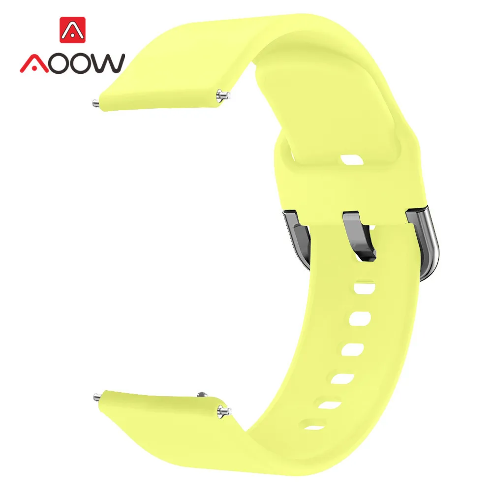 Силиконовый спортивный ремешок для часов 20 мм для samsung Galaxy Watch Active 42 мм Huami Amazfit bip Garmin huawei gear S2