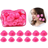 40pcs silicone hair curlers hair curler roller no damage hair curler sleep hair style tools with clear bag no heat hair curlers