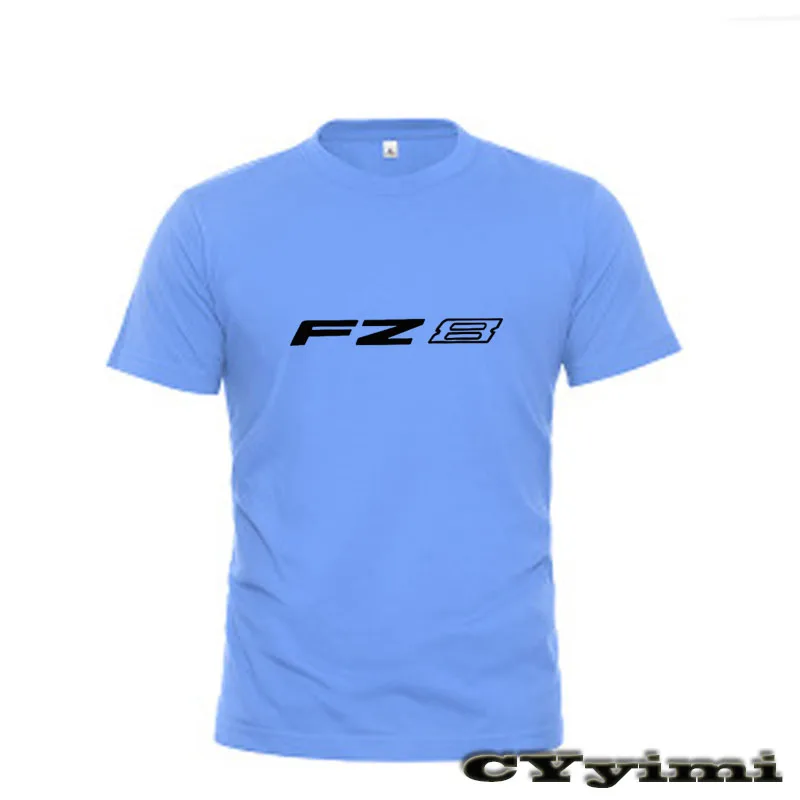 Футболка мужская из 100% хлопка с коротким рукавом и круглым вырезом для Yamaha FZ8 Fazer |