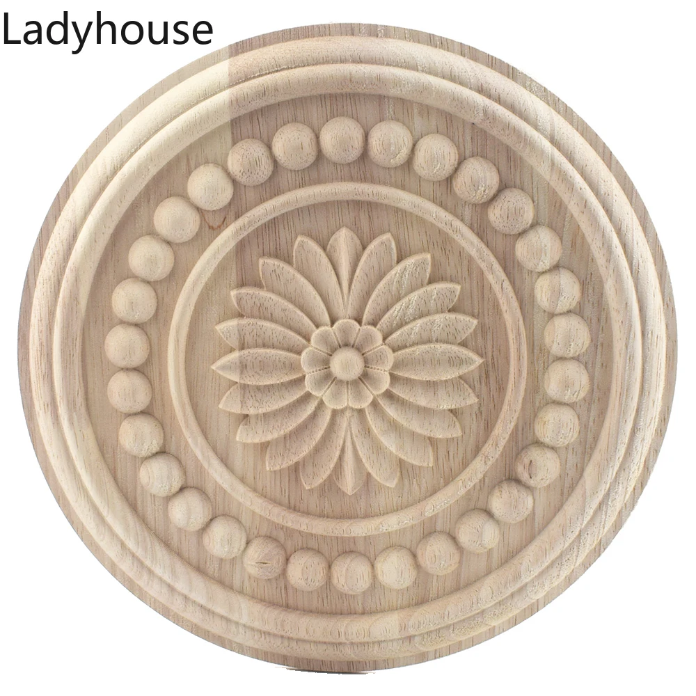 

Деревянные фигурки, деревянная рамка, деревянная аппликация, стены, Классические изысканные Античные цветочные листья, деревянные украшен...