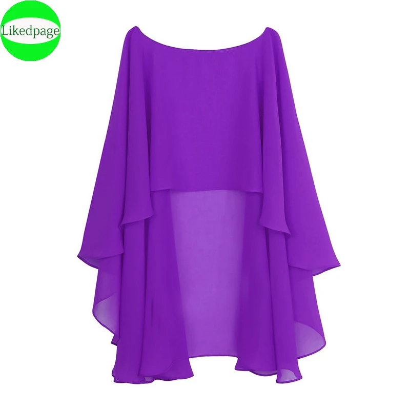 Женская шифоновая накидка-болеро женская свадебная накидка вечерний свадебный