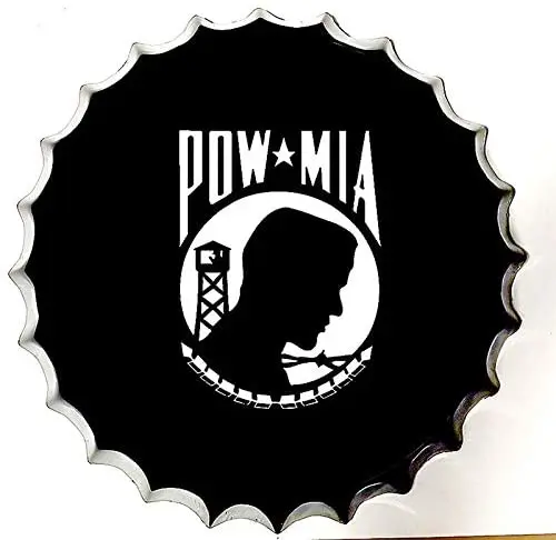 

Pig Wall Signs Retro Sign War Pow Mia Bottle Caps Retro Metal Tin Sign Handcrafts Home Decor Bar Plaque Lounge Man Cave Garage