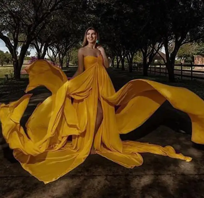 Новинка Платье для беременных кружевное платье фотосъемки длинное с плавающим