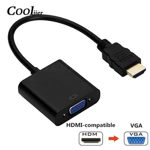 Переходник HDMI-совместимый с VGA, цифровой аналоговый HD 1080P для ПК, ноутбука, планшета