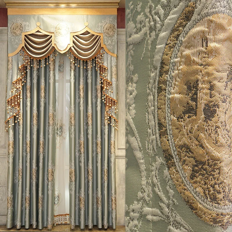 Европейский дворец восстановление древних способов тисненая Вышивка Ткань