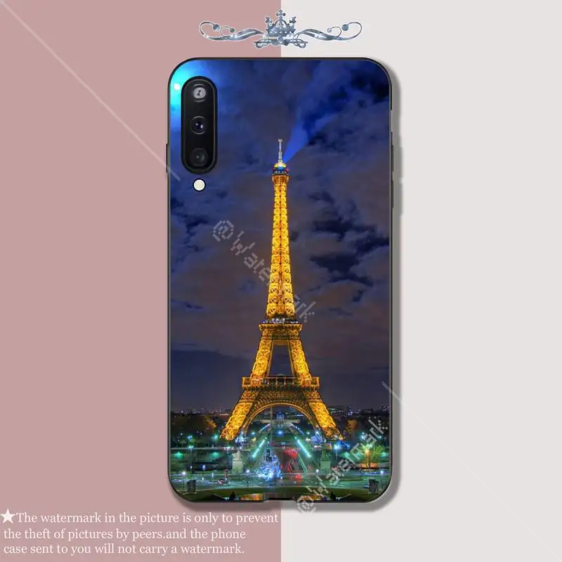 

La Tour Eiffel Eiffel Tower Silicone phone cover case for Samsung galaxy A6 A7 2017 2018 A9 A10 A20 A30S A40 A50 A70 A80 funda