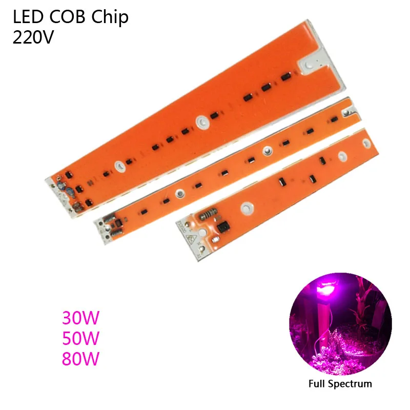 30 Вт/50 Вт/80 Вт крытый светильник растения растут высокой мощности Brigtness цветок