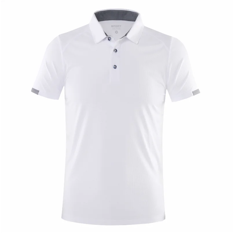 Быстросохнущая спортивная рубашка-поло с логотипом компании/принтом вышивкой