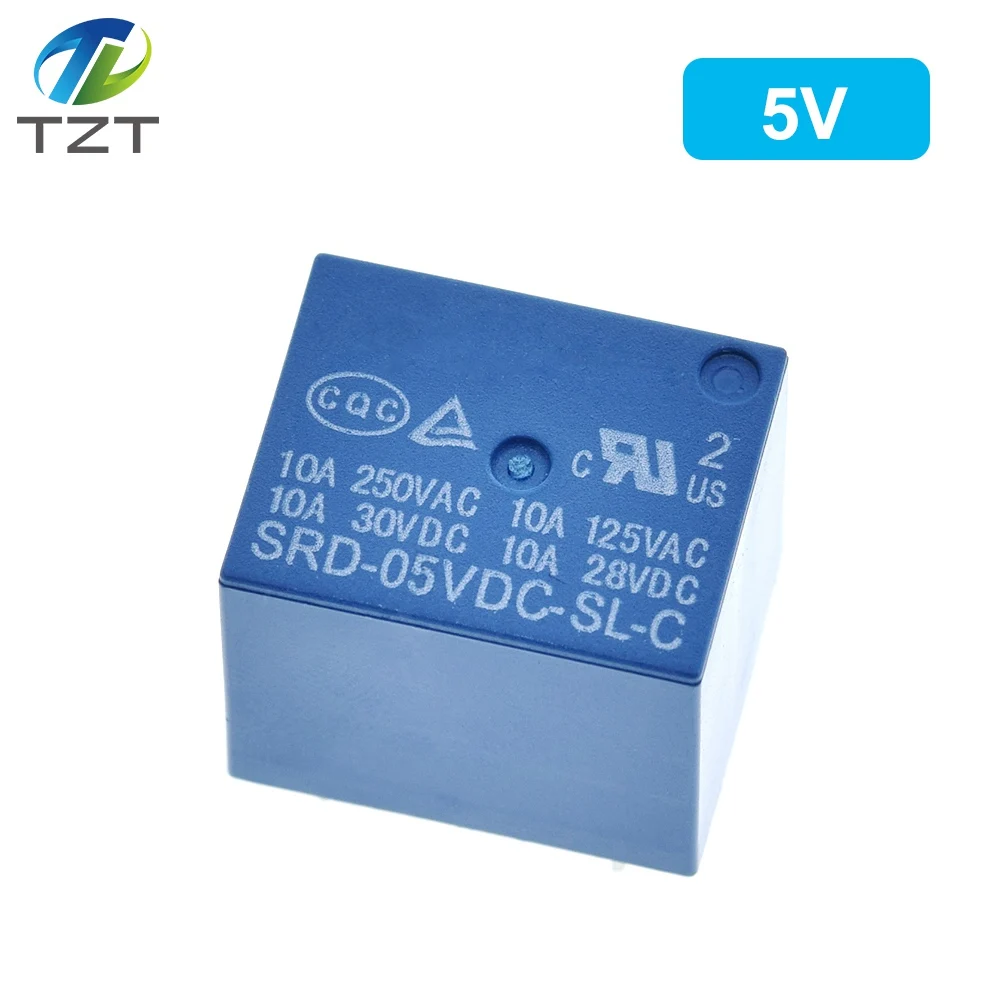 10 шт./лот DC SONGLE Мощность реле 5PIN T73 5V SRD 5VDC SL C 05VDC PCB Тип 03 05 06 09 12 24VDC 48VDC C|dc dc 5v|relay dcrelay 5v