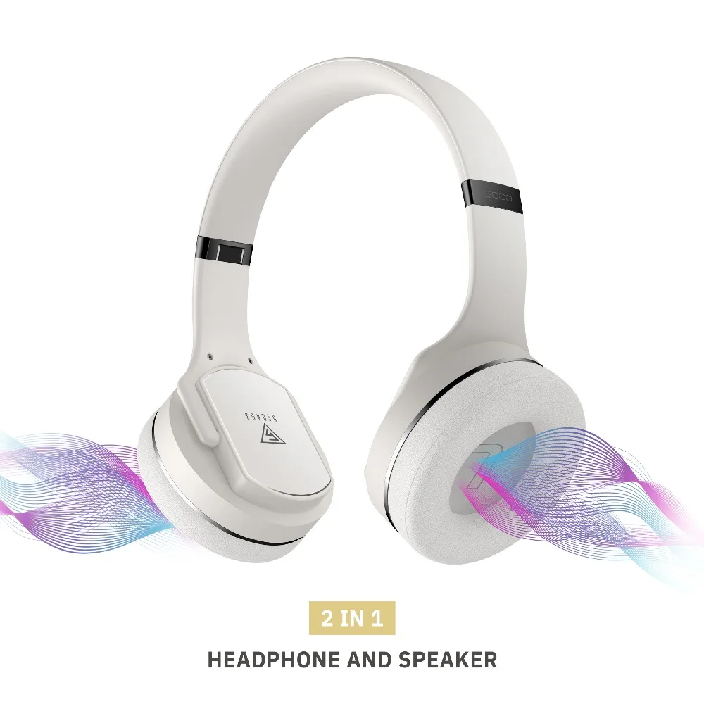 Оригинальные SODO V2 NFC 2в1 Twist-out Bluetooth динамик НОВЕЙШИЕ Наушники Беспроводная гарнитура с микрофоном