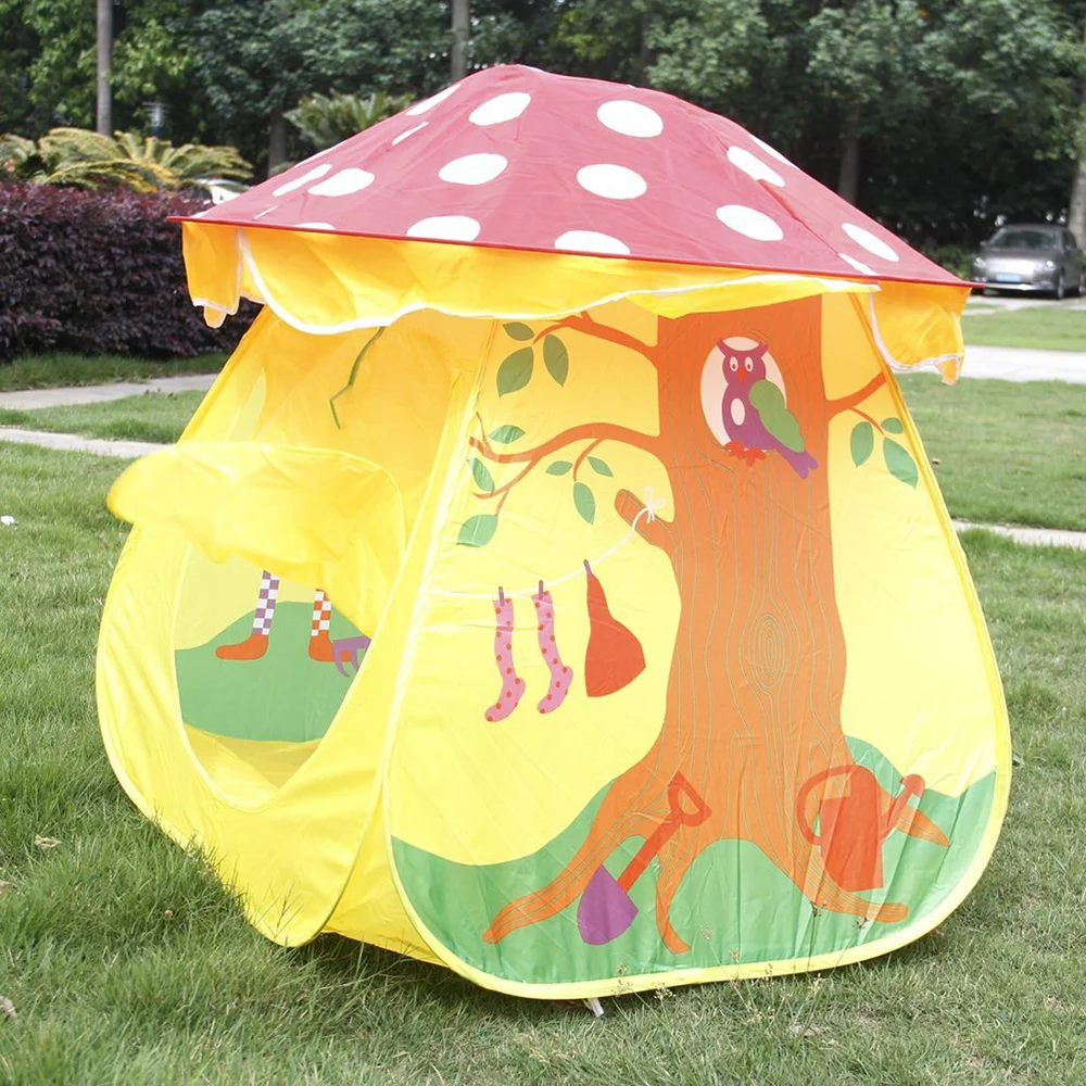 

Portable Tent Children Boys Girls Mushroom House Tent