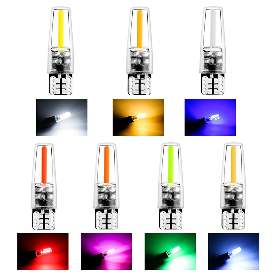 1 шт. новые W5W led T10 накаливания cob 360 градусов Автомобильный светильник
