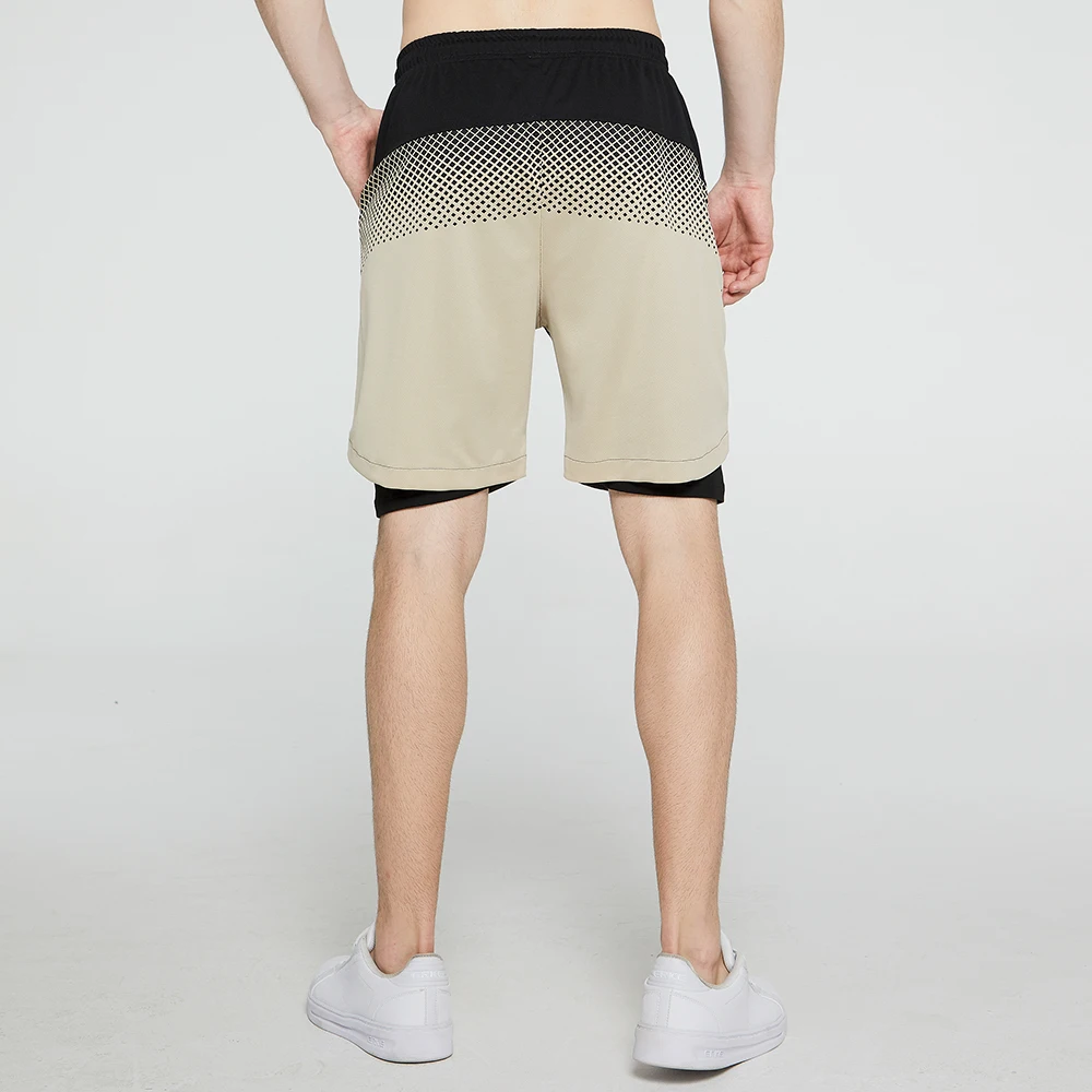 

2020 Gym Shorts Men Summer 2 in 1 Running Double-Deck Sports Shorts Fashion Quick Drying Sports men Shorts Jogging Shorts Men