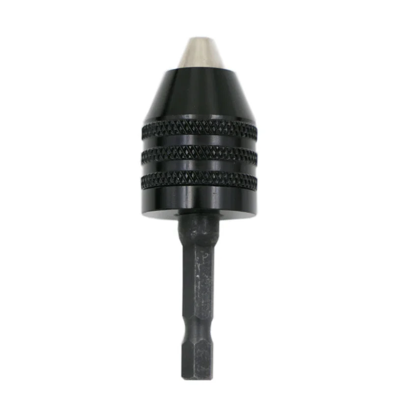 

DHL 50Pcs Mini Keyless Drill Chuck 0.3-8mm Self-Tighten Electric Drill Bits Collet Fixture Tools 1/4" Hex Shank Quick Converter
