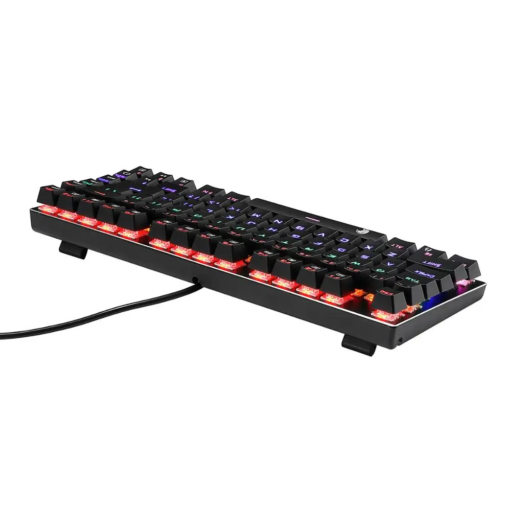 Z88 TKL механическая клавиатура линейный красный выключатель светодиодный Радуга