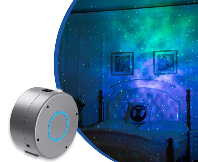 

LED Lamp Colorful Starry Night Lamp Star Sky Projector Bedroom Beside Rotate Flashing Star Kids Baby Christmas Gift Smart Home