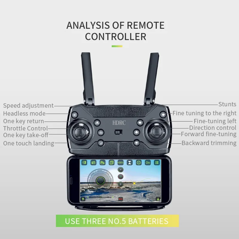 

H13 RC Drone 4K HD Camera Professional Aerial Quadcopter Children's Toy WiFi FPV Real-Time Transmission Very Nice Gift