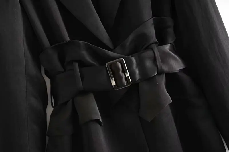Star firefly solid color one buckle belt satin suit female silk satin texture casual suit elegant office business women