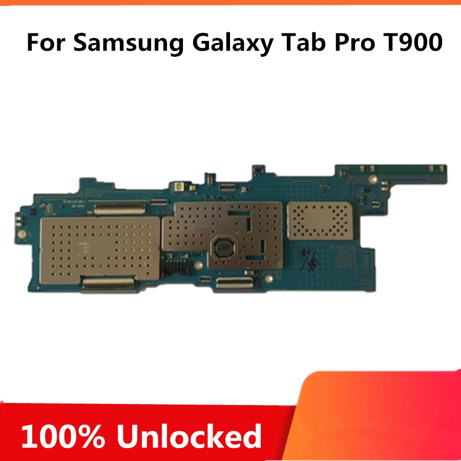 Unlock Motherboard For Samsung Galaxy Tab Pro T900 Full Working Mainboard With Chips Android System Logic Board 16g |