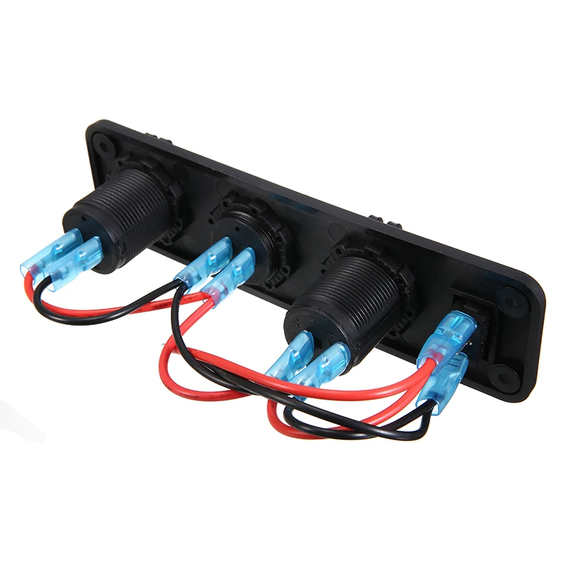 12V 24V гнездо для автомобильного прикуривателя 2 USB разветвитель Зарядное