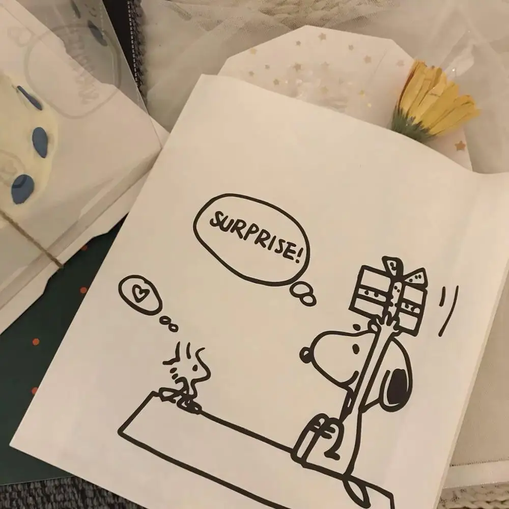 2 шт Peanuts Rogue Dog пустые Мини бумажные пакеты крафт-Печать Подарочная Свадебная Упаковка вечерние Пригласительные открытки Сумки для хранения
