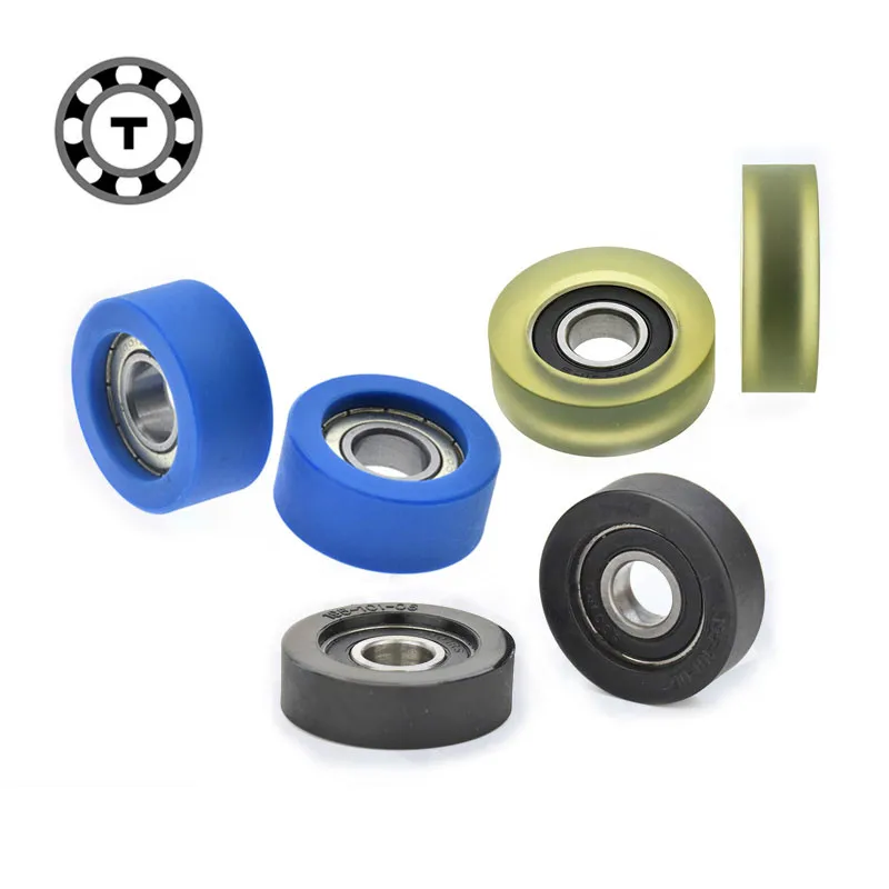 Роликовый шкив с резиновым подшипником 6001 внутренним диаметром 12 плоскостей