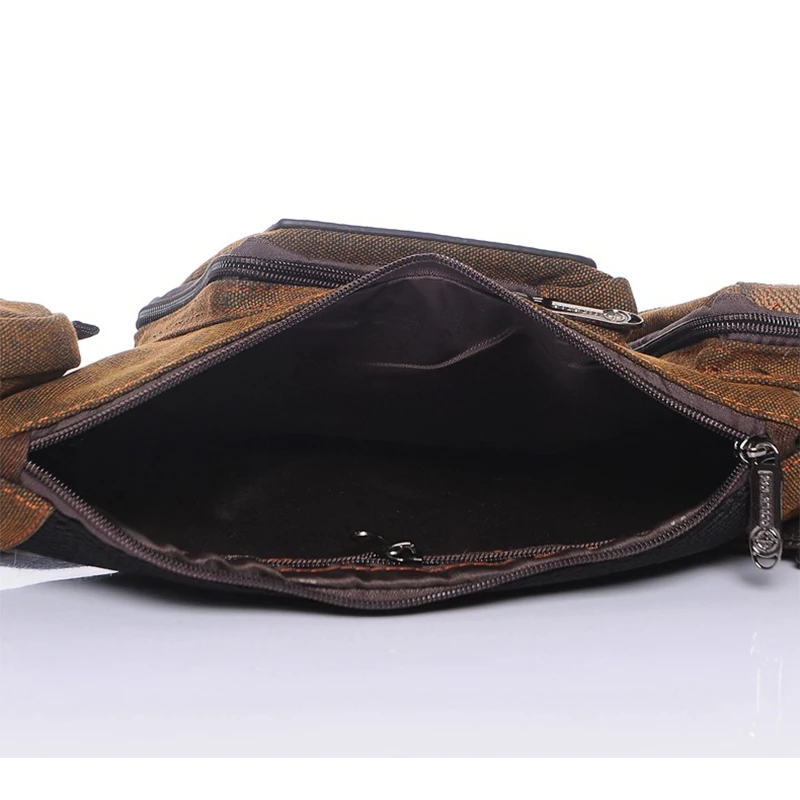 Холщовый слинг рюкзак высокого качества для мужчин повседневная дорожная сумка