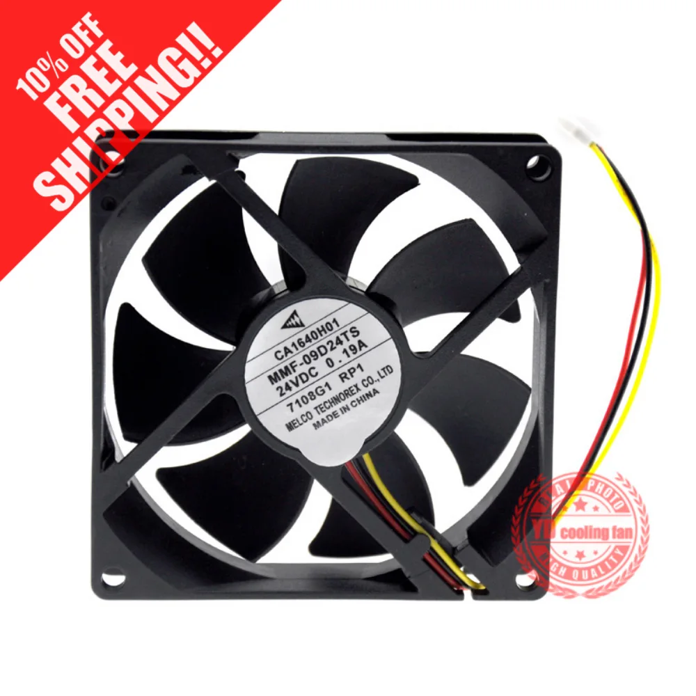 

Новинка для MELCO TECHNOREX CA1640H01 MMF-09D24TS-RM1 24VDC 0.19A для Mitsubishi инверторного охлаждающего вентилятора