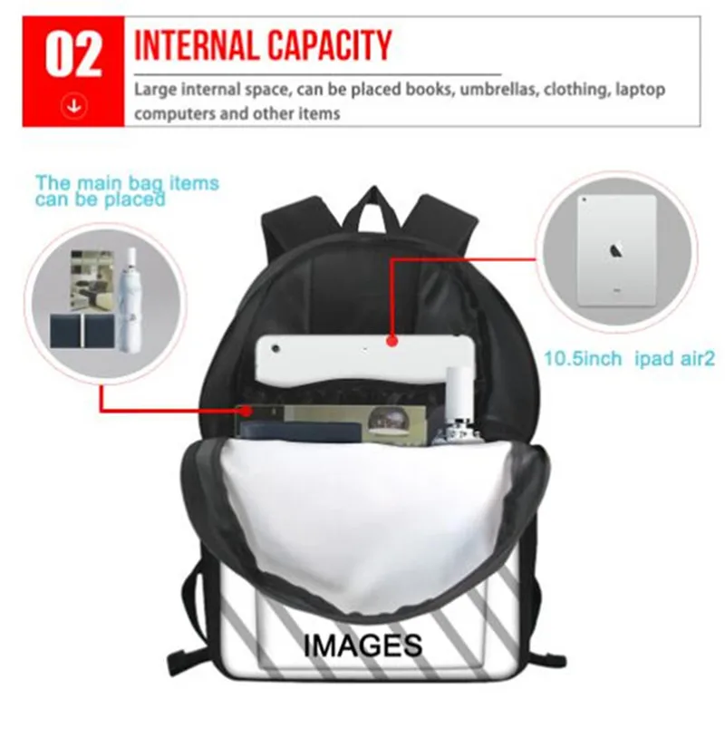 

3D Huscky Printed Girls Boys School Bag For Kids Teen Backpack Large Cool Book Bags 2019 Back To School Custom Schooltas Jongen