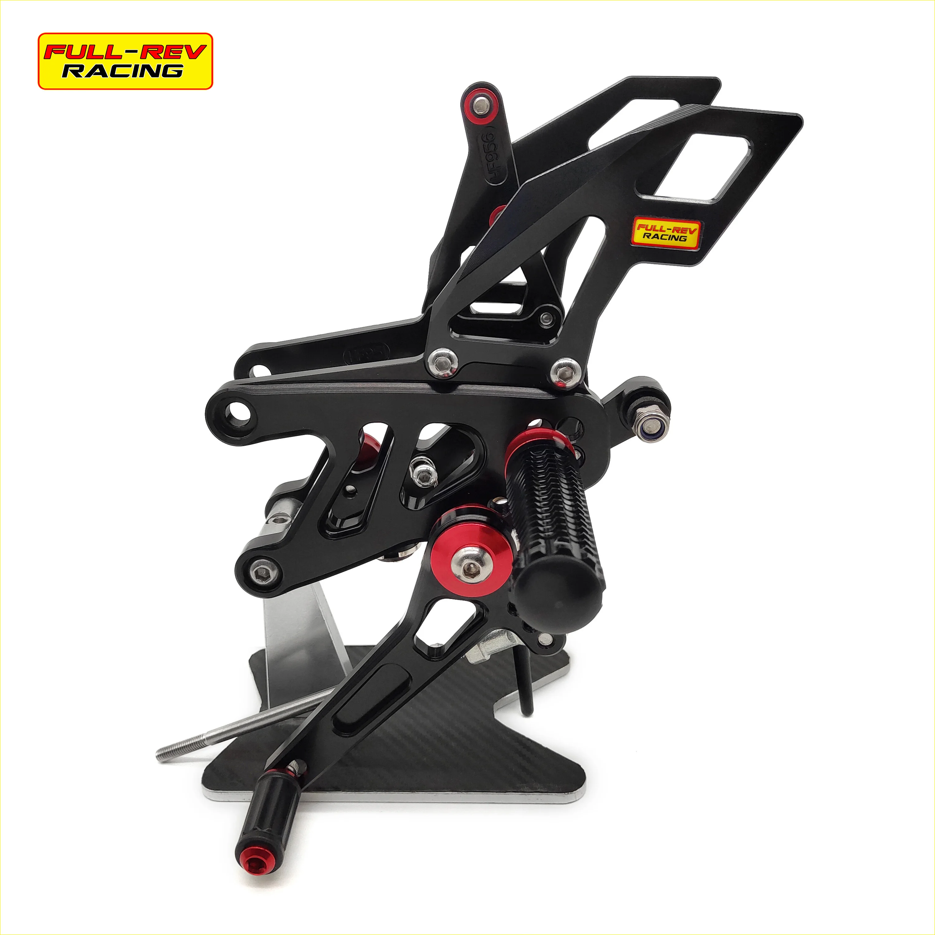 Черный мотоциклетный комплект задних ножек полный Rev Racing для APRILIA RSV4 APRC ABS 13-16