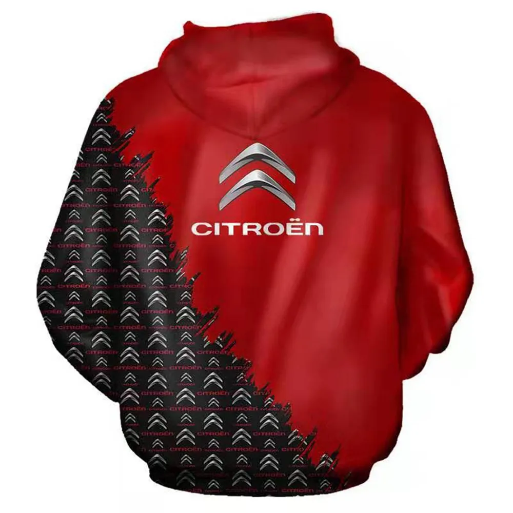 

2021 Citroen New Car Logo Print Hoodie Men's Zipper Sportswear Casual Pullover High Quality Sweatshirt Oversized Harajuku Jacket