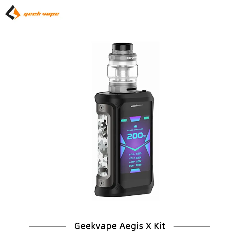 Электронная сигарета Geekvape Aegis X Kit 200 Вт обслуживаемый атомайзер Двойной