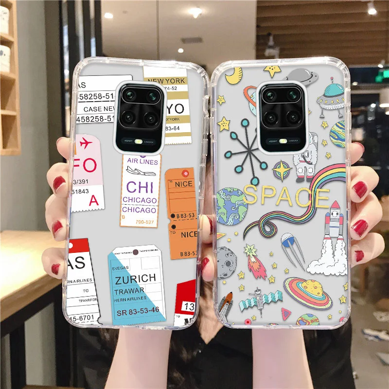 

Silicone Case for Xiaomi Redmi Note 9 Pro 9S 9 9T 8T 8 Pro 8 Poco M3 F3 M2 Soft Phone Cartoon Cover Redmi Note 10 Pro 10 Bumper
