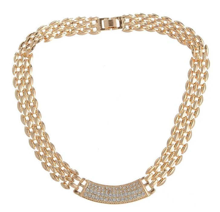 Европейская и американская мода цементный металлический набор ожерелье