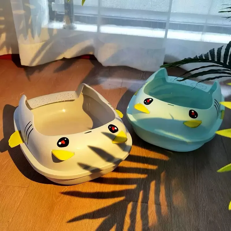 

Pet cat litter box semi-enclosed detachable anti-splashing cat poop pot cat toilet supplies accessories to send cat litter scoop