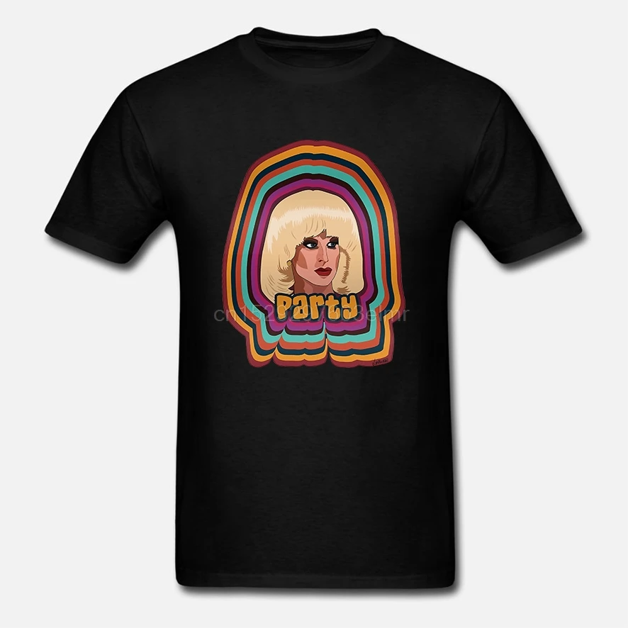 Катя замолодчикова вечерние Rupaul мужские футболки Популярные Camiseta 4XL 5XL 6XL хлопок