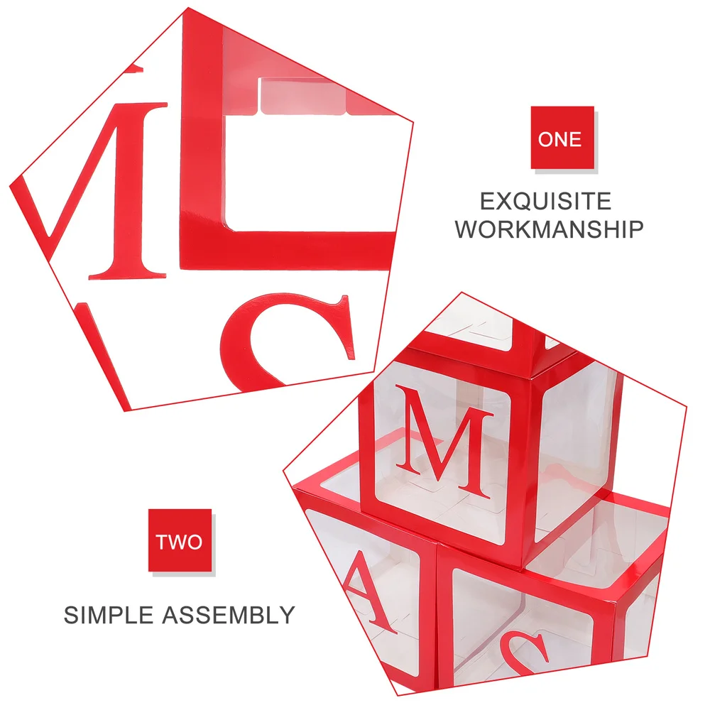 

1 Set Xmas Balloon Boxes Christmas Balloon Cases Christmas Party Supplies