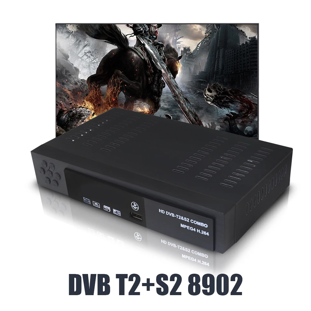 DVB-T2 DVB-S2 HD цифровой наземный спутниковый ТВ приемник комбо DVB S2 H.264 MPEG-4 ТВ тюнер Поддержка CCCAM Bisskey телеприставка