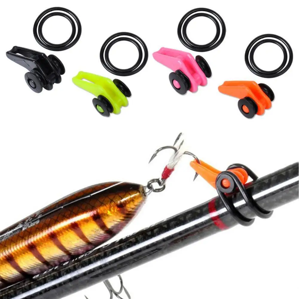 

1 Set Fishing Rod Easy Secure Hook Keeper Holder Adjustable Lures Safe Hanger